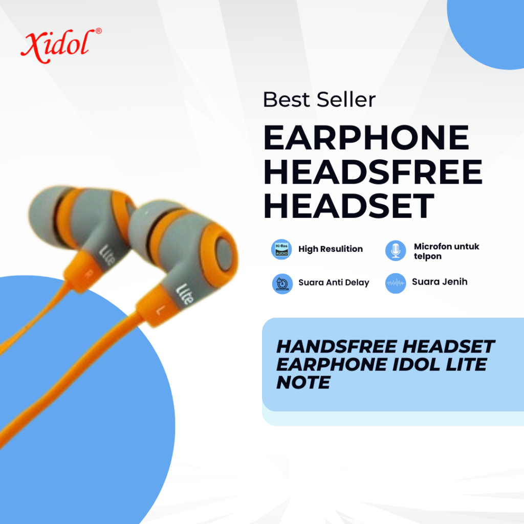 HANDSFREE HEADSET EARPHONE XIDOL LITE NOTE