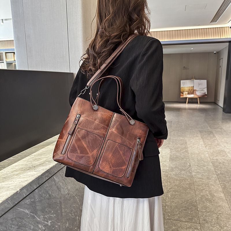 Evancho Bag Tas Jinjing Wanita Besar PU Leather Ukuran 34x26 cm Model Elegan dan Fungsional Cocok un