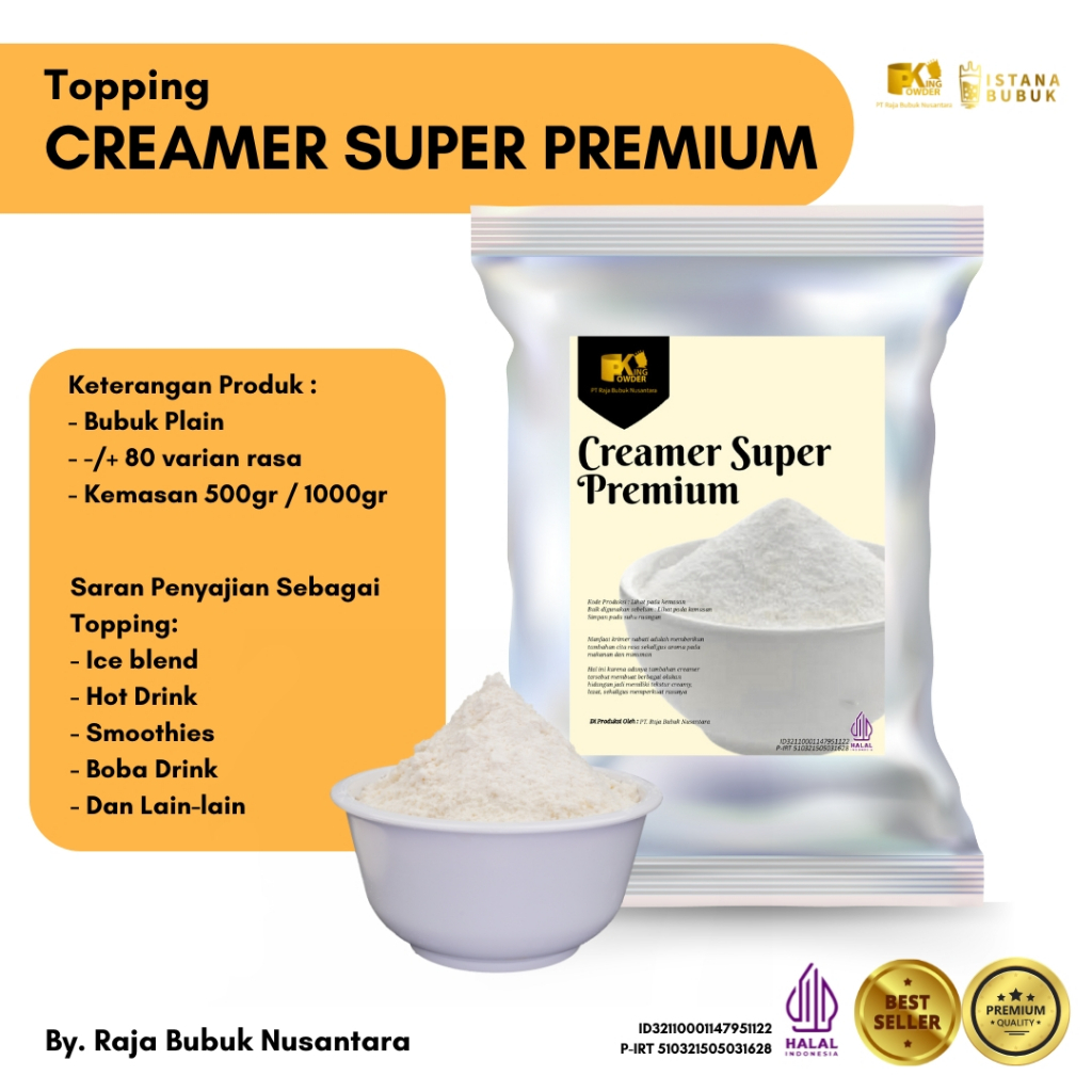 

Creamer Super Premium Bubuk Krimer Super Premium (Penambah Rasa Creamy)