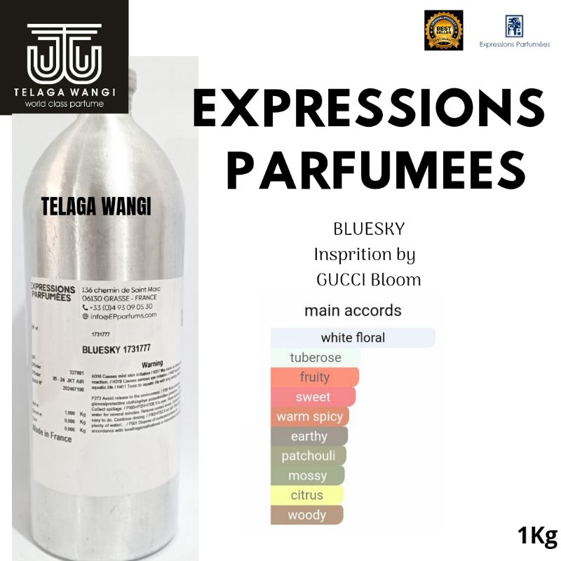 BLUESKY INSPIRASI GUCCI BLOOM BY EXPRESSION BIBIT MURNI 100%