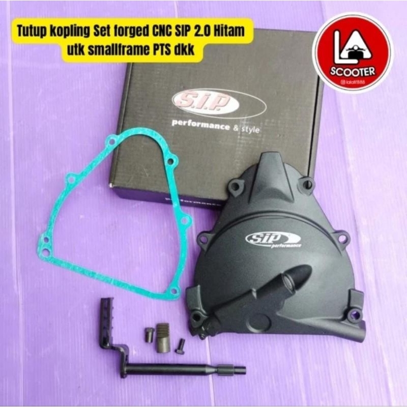 Tutup kopling Set forged CNC SIP 2.0 Hitam utk smallframe PTS dkk