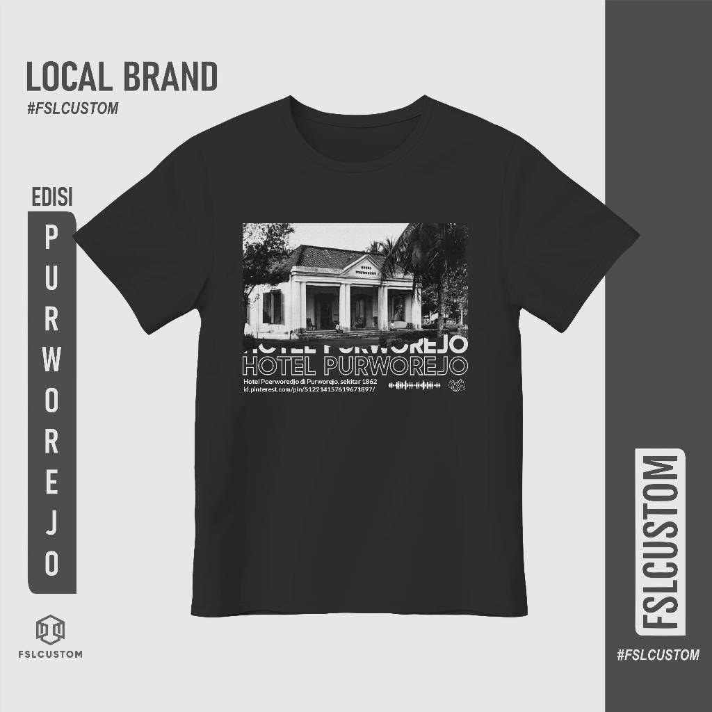 Kaos Purworejo Kaos Hotel Purworejo Tshirt Purworejo Local Brand Cotton Combad 100%