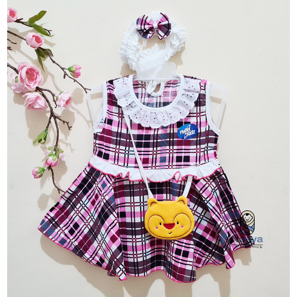 [PK-002] Dress Bayi (0-6 bulan) Motif Musang