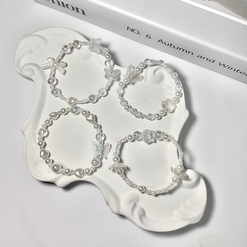 Gelang Manik Aesthetic / Gelang Manik Aesthetic Korea Mutiara / Gelang Aesthetic Mutiara Manik-manik