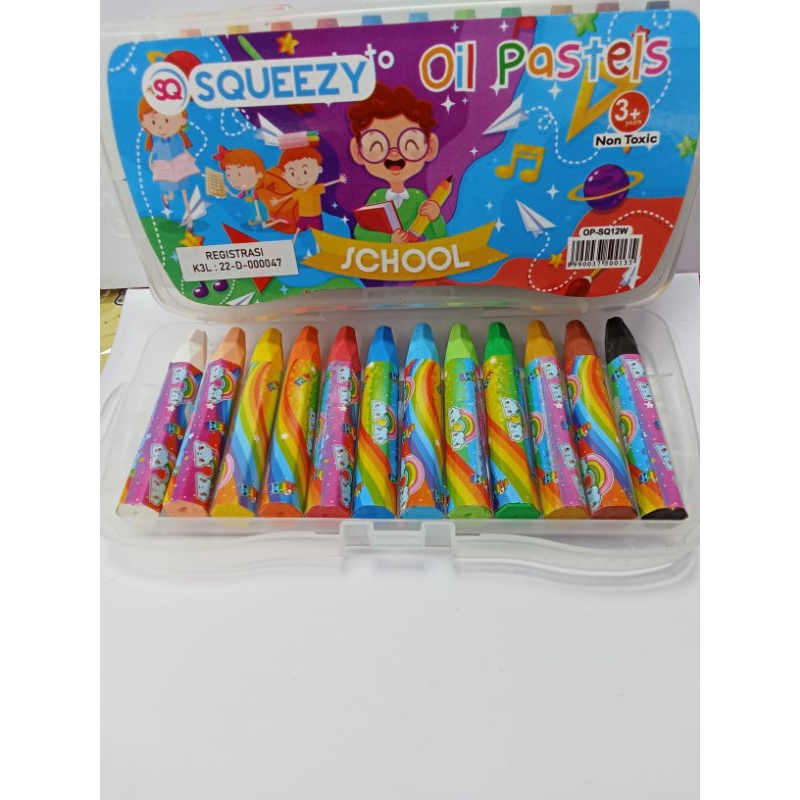 

KRAYON 12WARNA (SQUEEZY) OIL PASTELS