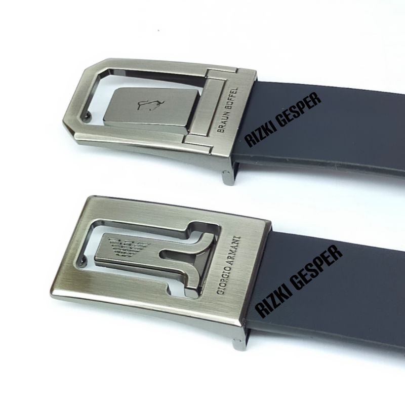 KEPALA GESPER KULIT 3,5 CM KEPALA GESPER PRIA TIPE CANTOL KULIT PREMIUM