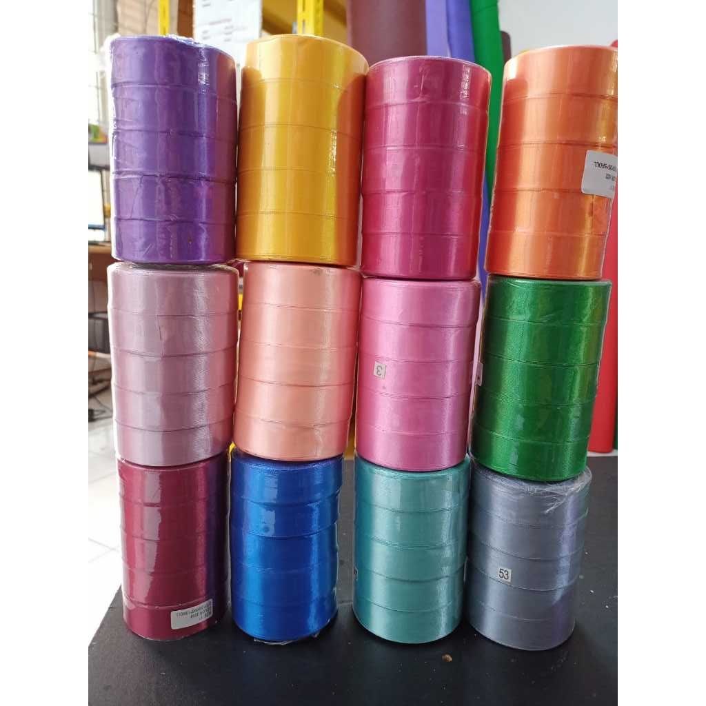 

Pita satin 1 inch/2,5cm per Slop isi 5 roll