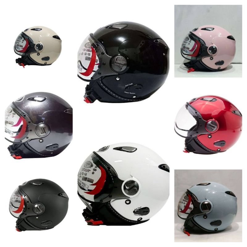 HELM KYT ELSICO SOLID ORIGINAL/HELM HALF FACE KYT ELSICO POLOS /helm kyt elsico polos original 100%/