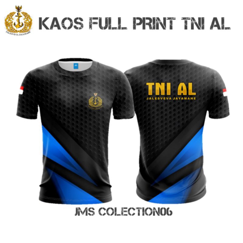 kaos full print tni al/ baju kaos tni al / kaos full print tni al premium bisa cod