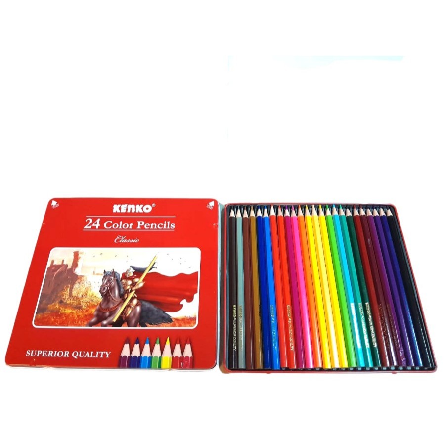 

Pensil Warna Kenko 24 Warna Kaleng / Tin Case