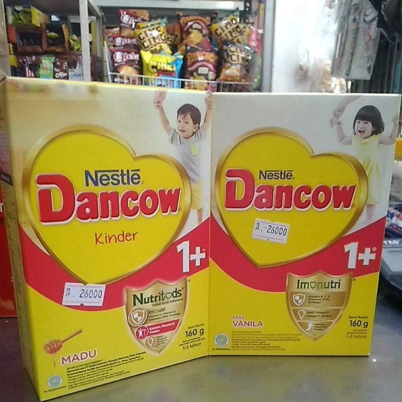 

Susu bubuk Dancow 1+ 160gr