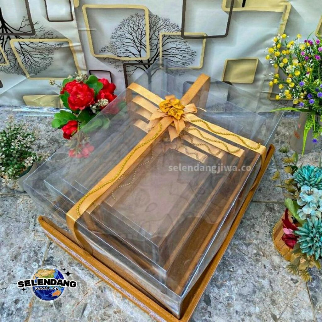 BOX PARSEL KOTAK HANTARAN SESERAHAN PERNIKAHAN SET MIKA LENGKAP ISI 4 & ISI 2 KOTAK HANTARAN