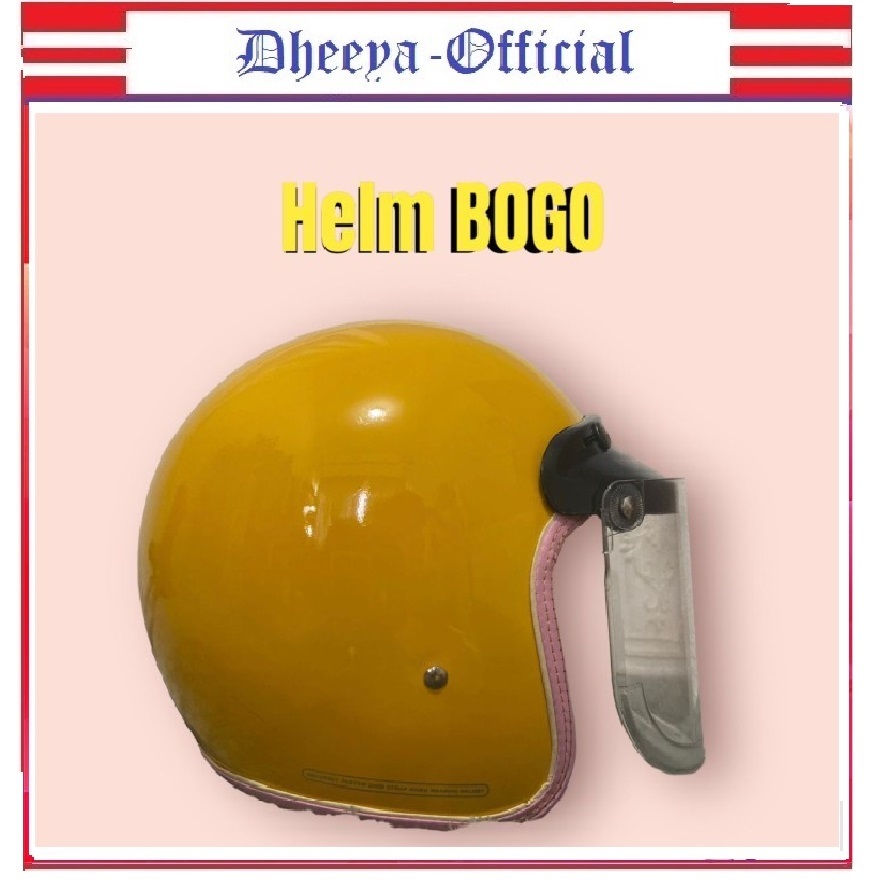 Helm bogo dewasa helm retro helm pria wanita SNI Helm half face  helm motor SNI