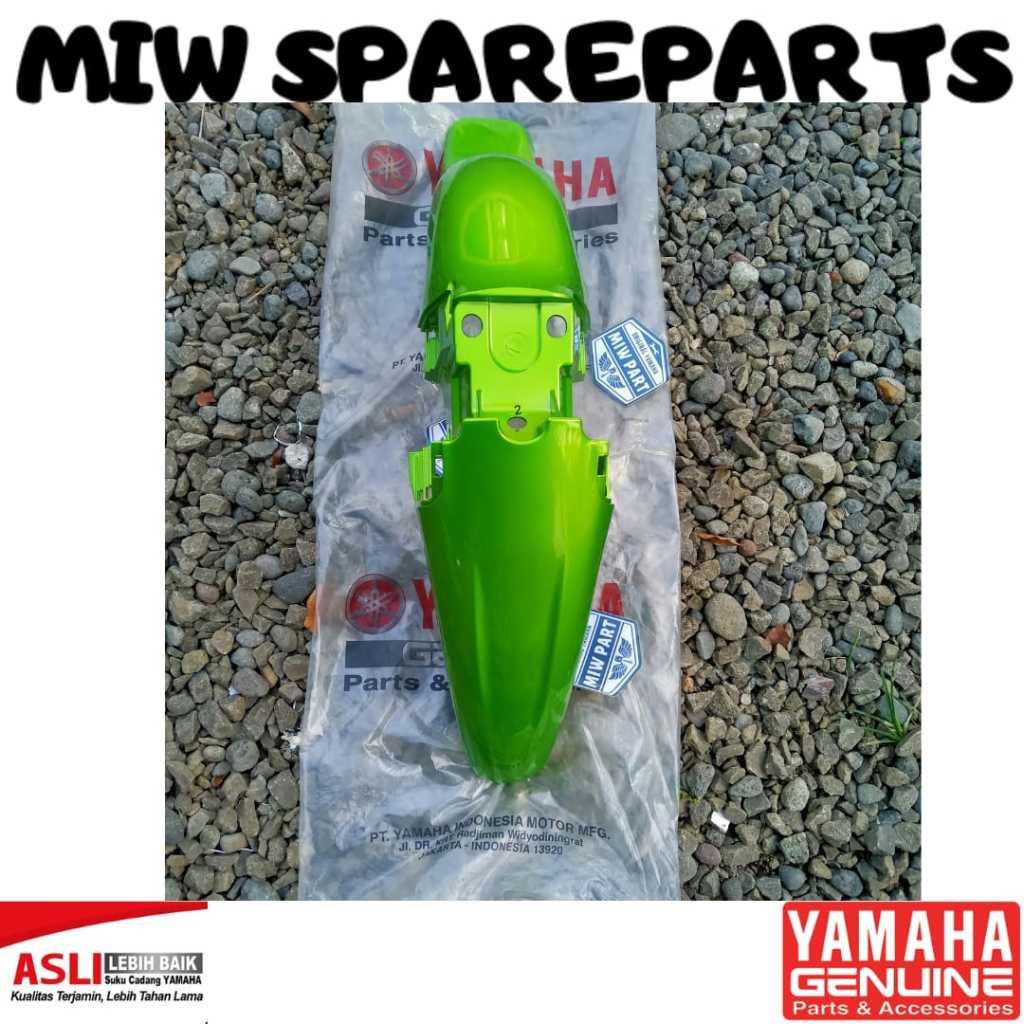 SPAKBOR SLEBOR SELEBOR DEPAN HIJAU YAMAHA JUPITER Z BURHAN ORIGINAL YGP/FENDER, FRONT (L GREEN M6) 2