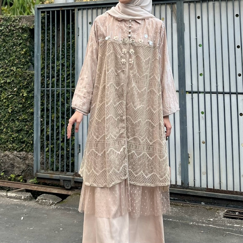 Adiba Outer Dress / Outer Dress Kondangan / Dress Kondangan Outer By Queenova