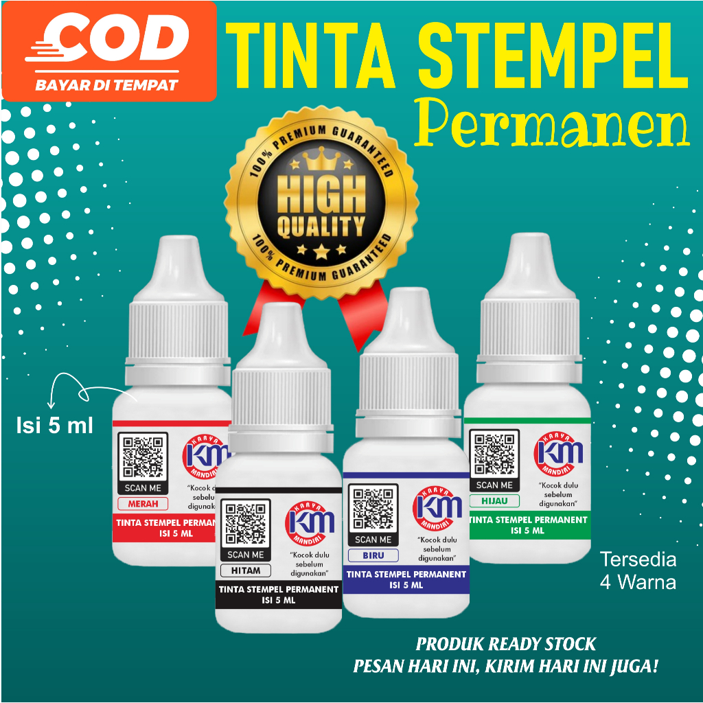 

Tinta Stempel Permanent Waterproof