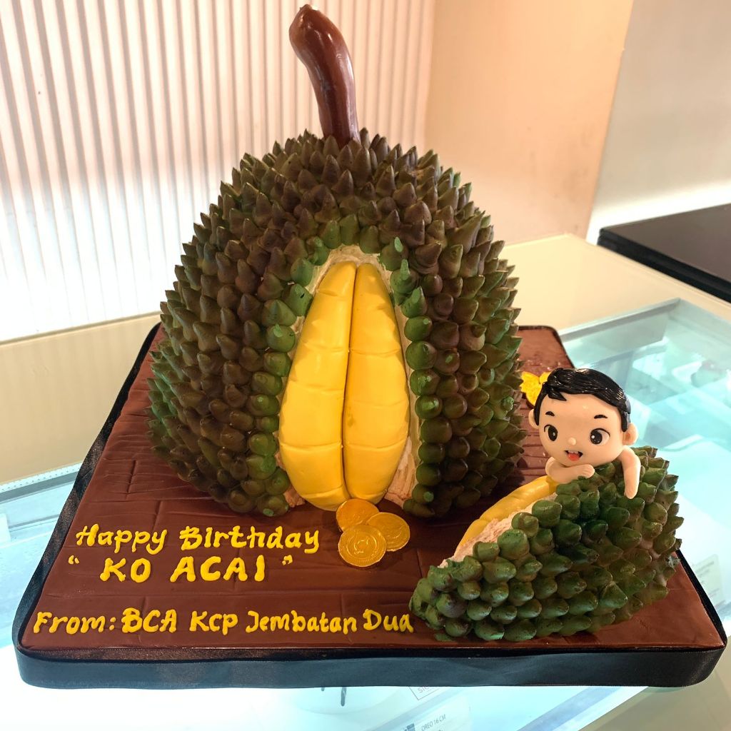 

Kue Ulang Tahun/Birthday Cake/Kue Ultah Tema Durian/Kue Birthday Jakarta