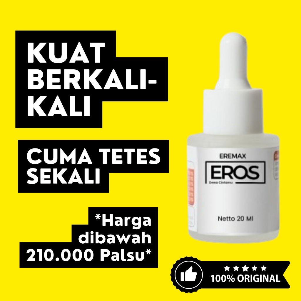 Eros Eremax Tetes Pria Perkasa Eremax Dewa Cintamu Kuat Tahan Lama