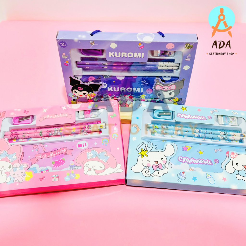 

STUDY SET 107 SANRIO / STATIONERY SET/ ALAT TULIS SET/ ALAT TULIS SANRIO / SANRIO SET