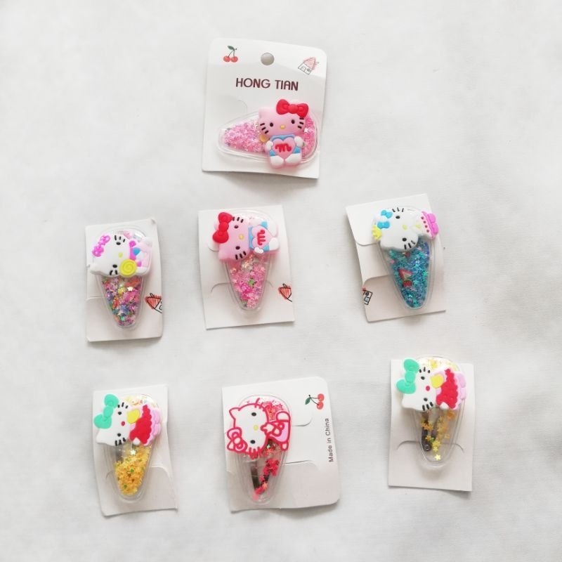 Pernak - Pernik Anak Aksesoris Anak Perempuan Cantik Jepit Rambut Anak Karakter Sanrio Jepit Hello K
