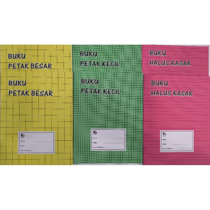 

Buku Petak besar/Buku Petak kecil/Buku Halus kasar isi 28lembar Starus per 10pcs