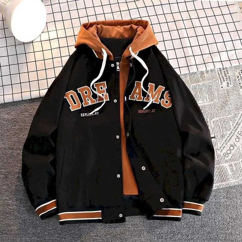 JAKET HOODIE - DREAMS BASEBALL VARSITY - BAHAN FLECE PREMIUM