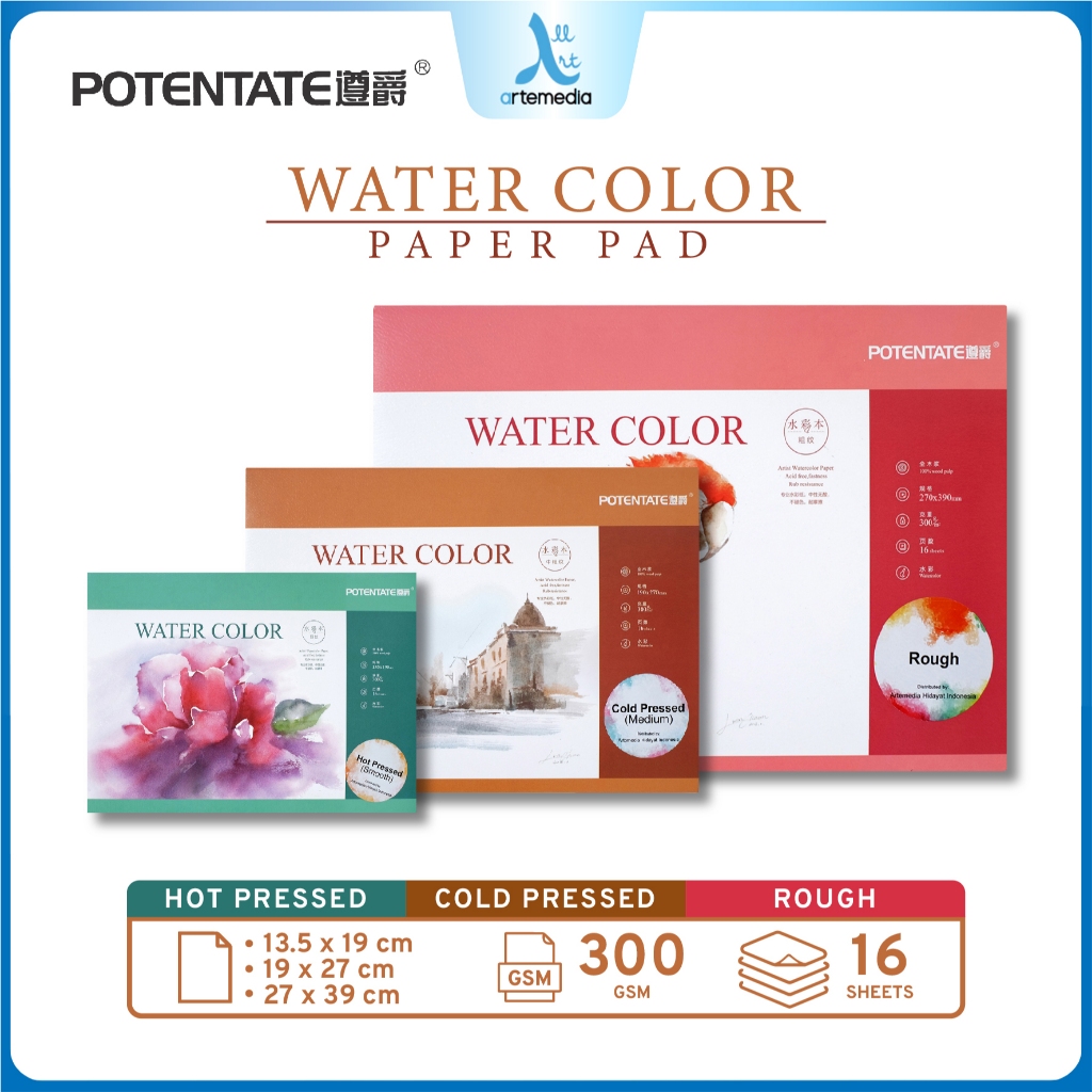 

Potentate Watercolor Paper Pad Kertas Cat Air