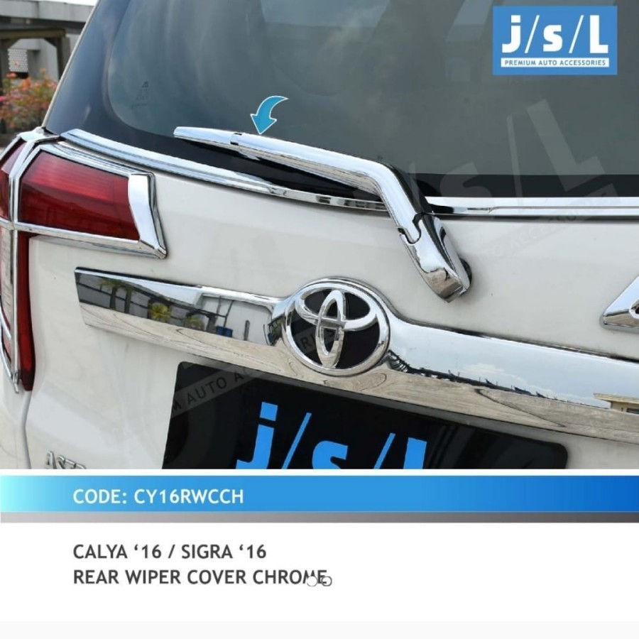 Calya Sigra Cover Wiper Mobil Aksesoris/Rear Wiper Cover ChromeModel: Luxury Chrome Warna: Chrome/Kr