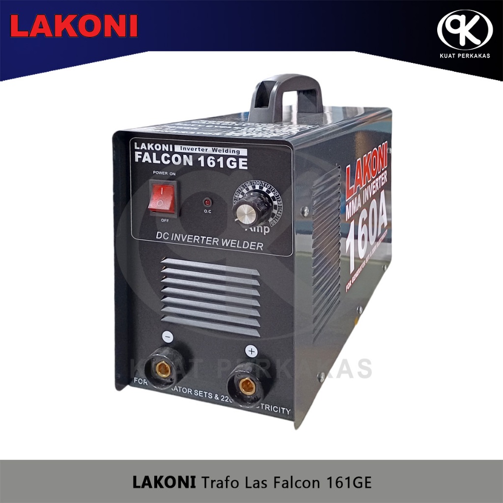 Mesin Trafo Las 160A LAKONI Falcon 161GE Inverter Welding Machine MMA Bisa Genset Garansi Resmi