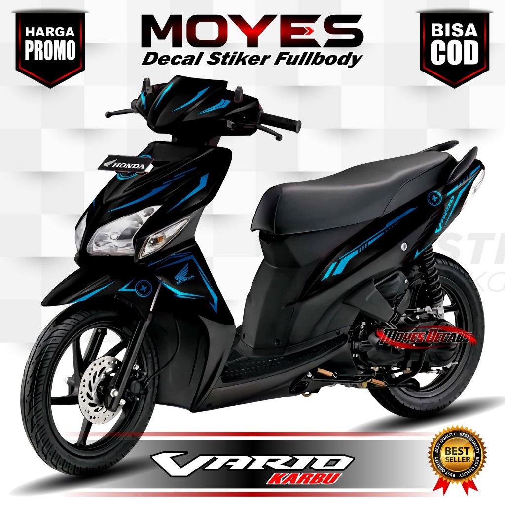 Decal Motor Vario 110 Karbu - Stiker Motor Vario 110 Karbu Fullbody Premium - Variasi Motor Vario 11