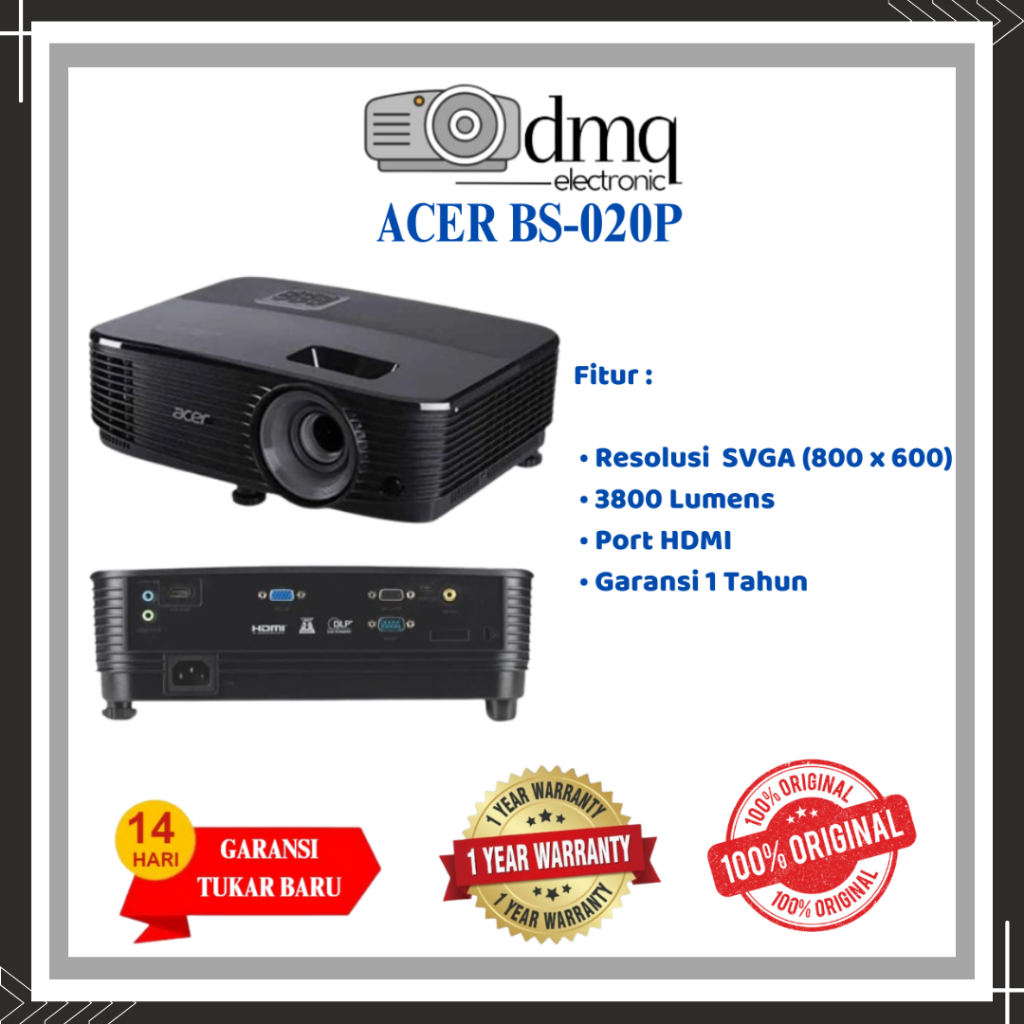 proyektor Acer bs 020p / proyektor nobar acer 4000 lumen