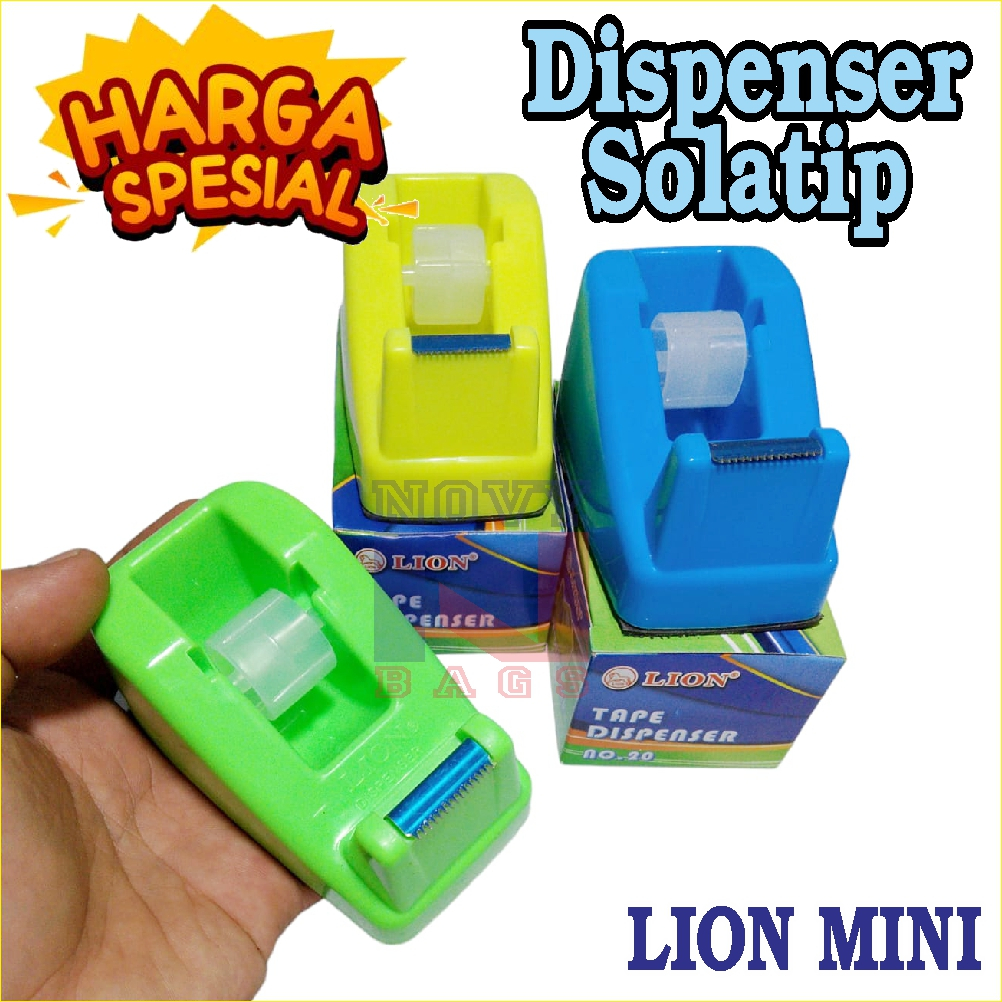 Tape CUTTER MINI Dispenser SOLATIP MINI Tape Cutter MINI Tempat Pemotong Lakban Isolasi LION