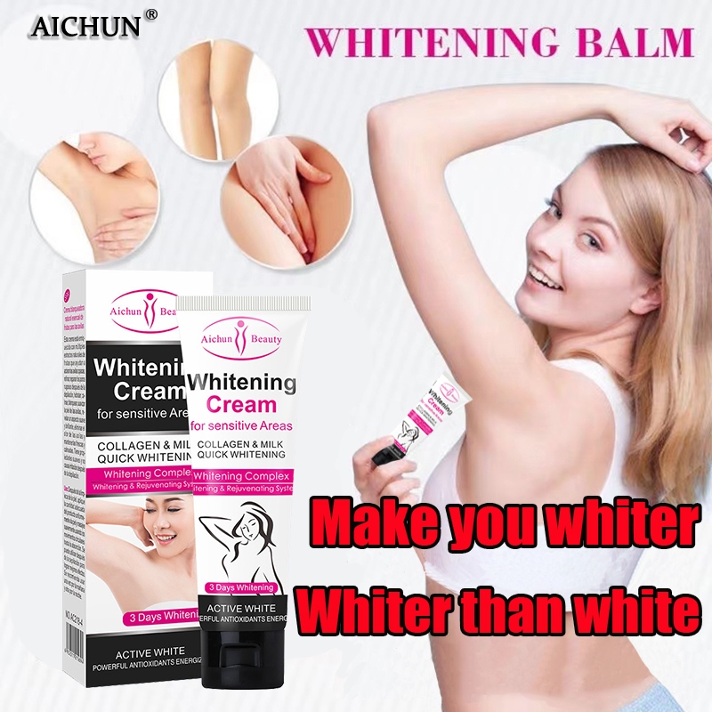 Gel Krim Pencerah Lipatan Hitam, Krim Lutut, Ketek, Leher, Dengkul-Krim Pemutih Anti Ketiak Hitam-Le