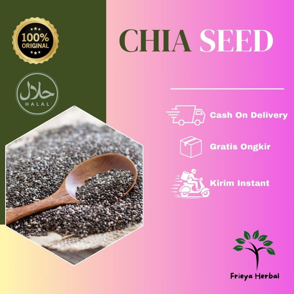 

CHIA SEED | BIJI CHIA Premium Kualitas Terbaik Bahan Rempah untuk Diet tinggi Protein 50 gr