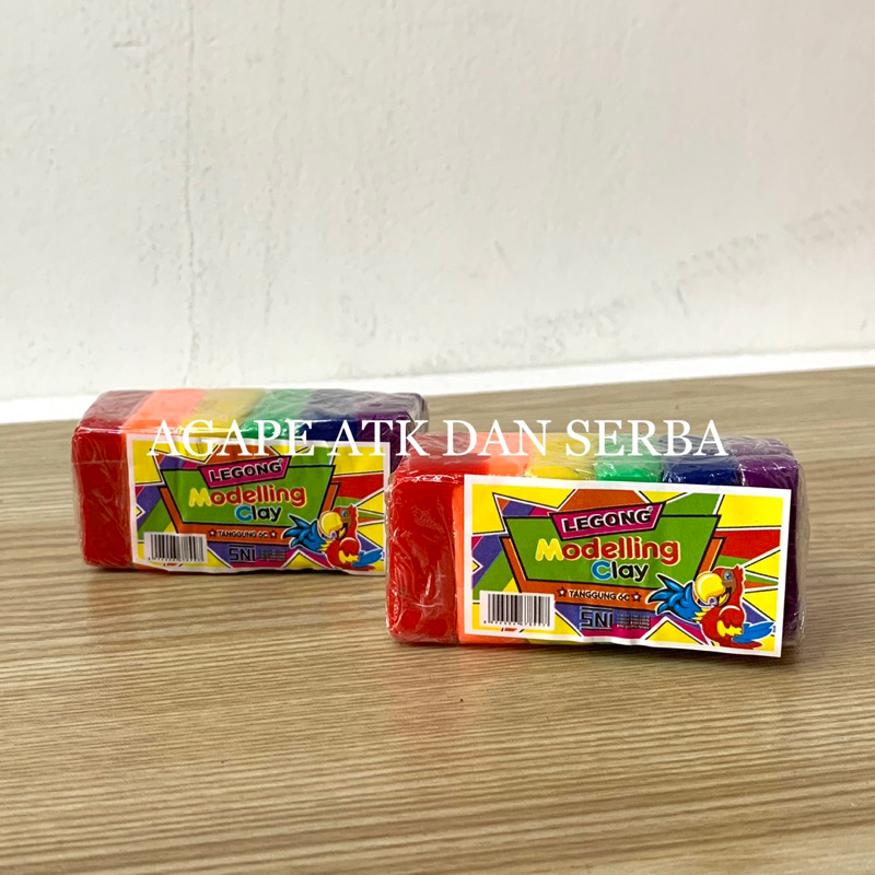 PLASTISIN / CLAY / MALAM 7 WARNA TANGGUNG