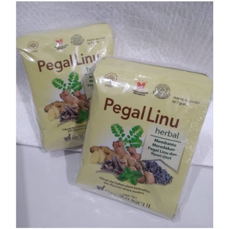 

Jamu Pegel linu serbuk 'Sidomuncul' isi 10 sachet