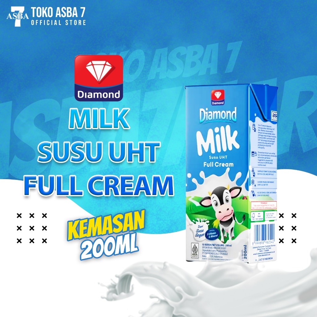 

DIAMOND MILK UHT FULL CREAM 200ML