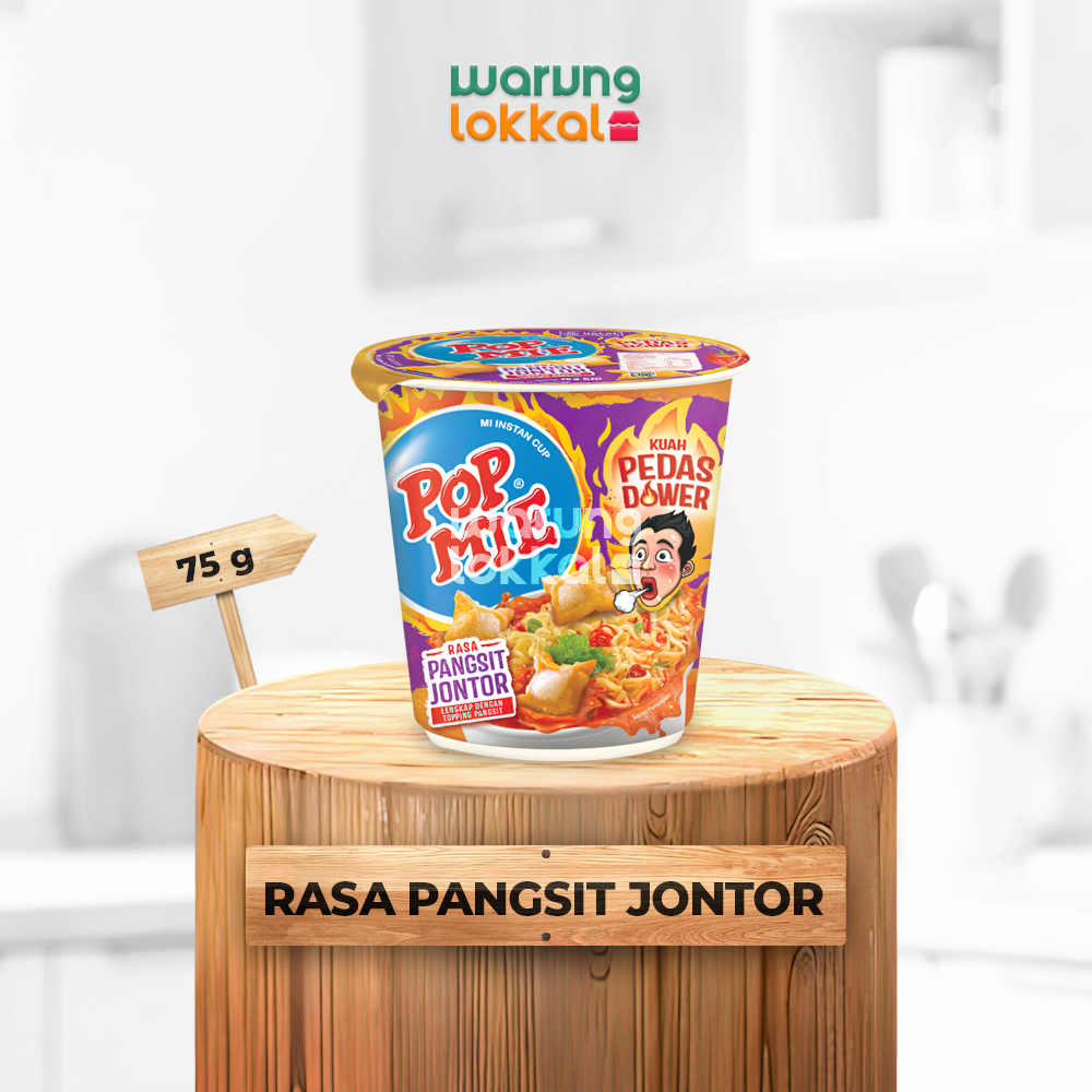 

Pop Mie Pangsit Jontor Pedas Dower 75g - Warung Lokkal