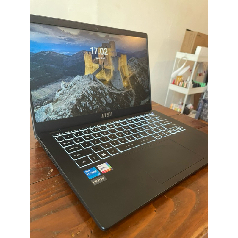 Laptop MSI Modern 14 i5 C12MO gen12TH bekas/second