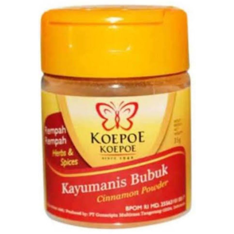 

Koepoe Kayumanis bubuk 35gr Kupu-kupu Kayu manis