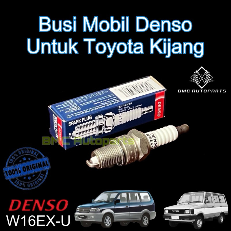 Busi Denso Original W16EX-U Mobil TOYOTA KIJANG LAMA / SUPER 5K / KAPSUL 7K NON EFI
