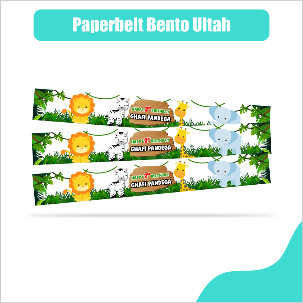 

PAPER BELT/ROLL LABEL ULANG TAHUN/TASYAKURAN/OLSHOP/SOUVENIR/BENTO/RICE BOX