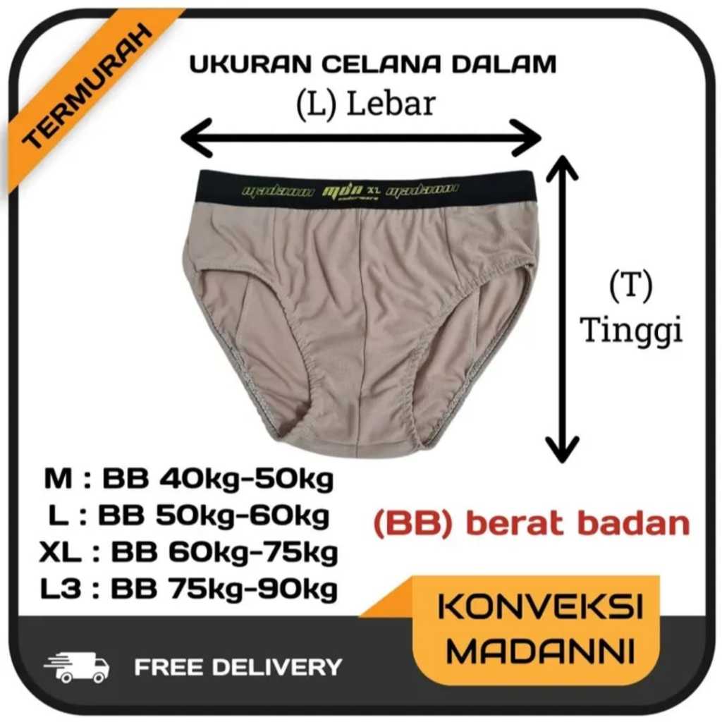 [ ISI 1 PCS ] CELANA DALAM PRIA MURAH BERKUALITAS KONVEKSI