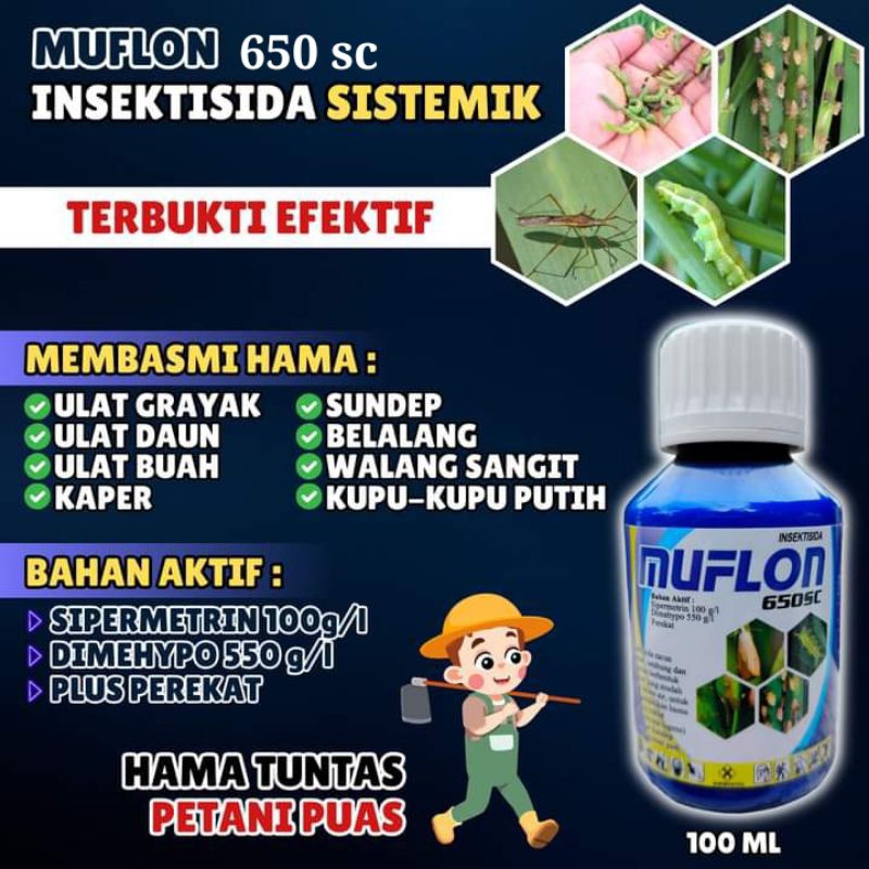 MUFLON AMPUH BASMI SEMUA JENIS HAMA,ULAT, WERENG,KUPU PUTIH, DLL