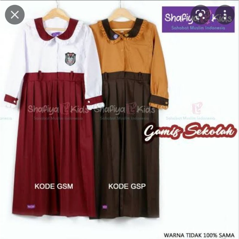 Gamis seragam sekolah SD Muslim