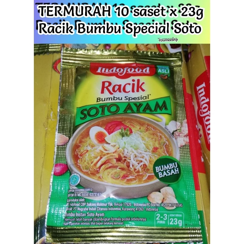 

(10 sst) Bumbu Racil Special Soto Ayam 25g