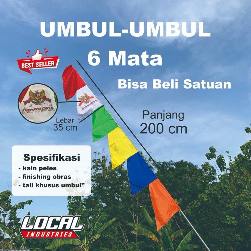 UMBUL - UMBUL Zig zag warna warni ( kain peles )