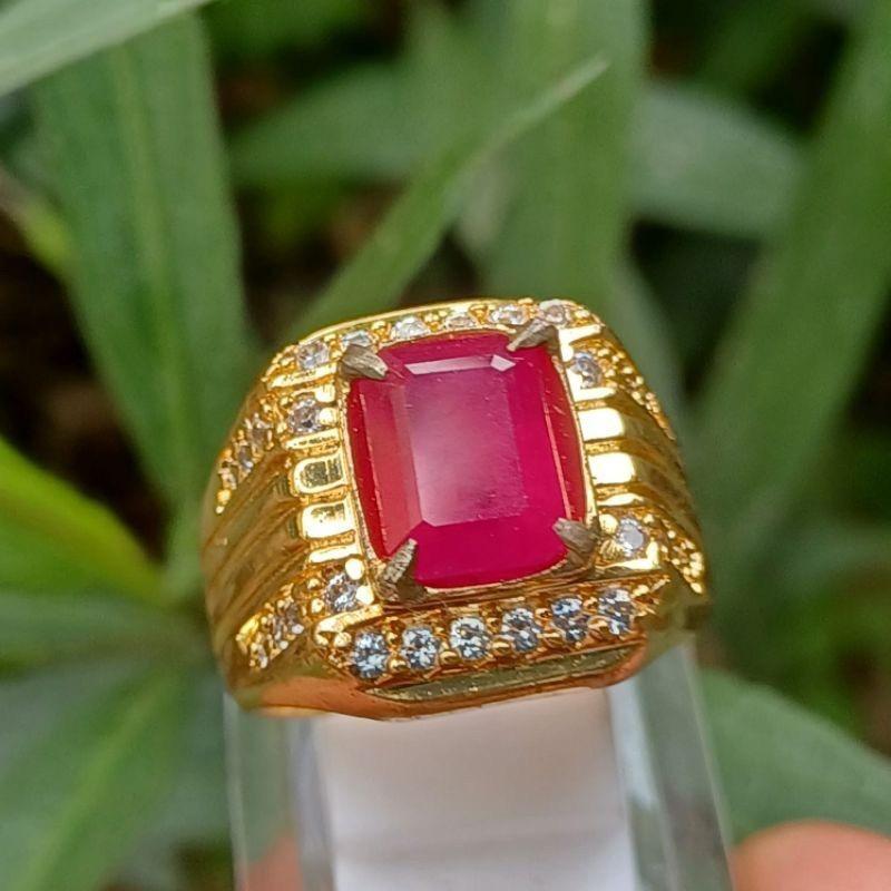 CINCIN PERMATA RUBY AFRIKA ORIGINAL STONE