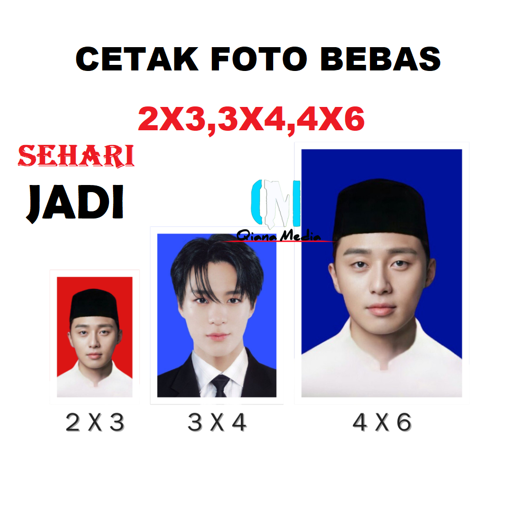 CETAK FOTO UKURAN 2X3 3X4 4X6 BEBAS / CETAK FOTO MURAH / CETAK FOTO DAFTAR KERJA / CETAK FOTO PALING