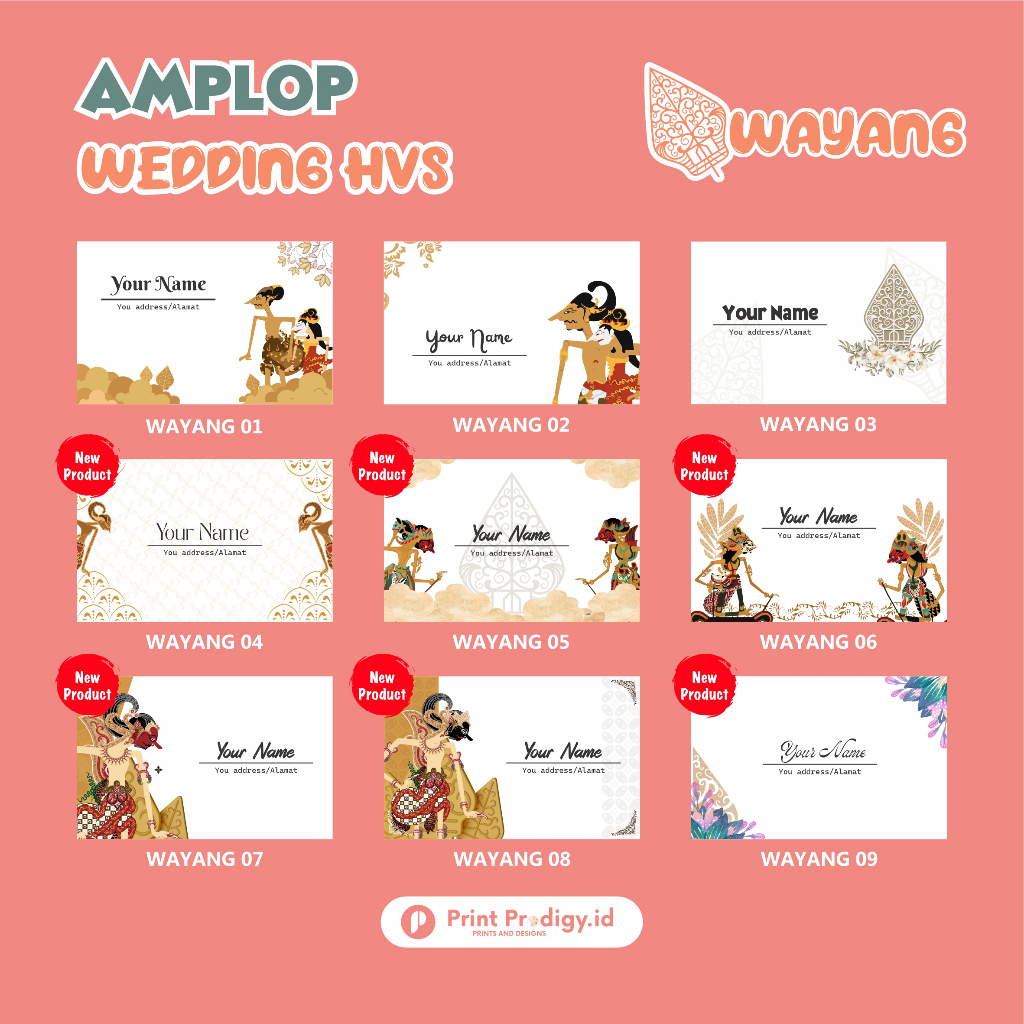 

AMPLOP KONDANGAN / AMPLOP WEDDING / AMPLOP CUSTOM NAMA DESIGN WAYANG KULIT